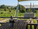 Deck view to hot tub